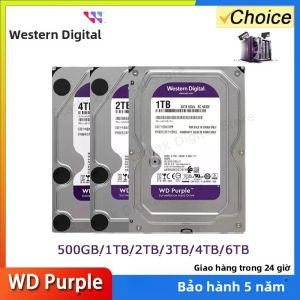 Ổ Cứng Nội Bộ Giám Sát WD Purple 3.5 Inch SATA III 6Gb/s 64M Cache 1TB 2TB 3TB 4TB 6TB Dùng Cho CCTV DVR NVR