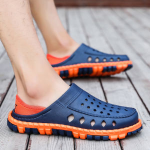 VMAL Dép Mùa Hè Cho Nam Giới Dép Dép Giản Dị Ngoài Trời Dép Đi Trong Nhà Nhanh Chóng Khô Lỗ Guốc Vài Giày Vườn Bãi Biển Dép 39-45