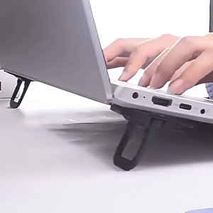 2PCS/Pair Foldable Laptop Folding Stand Heat Dissipation Laptop Stand Invisible Adhesive Bracket Keyboard Heightening for Pad Portable