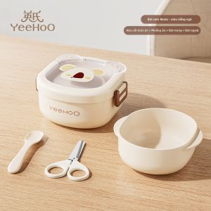 YeeHoO KIDS | Bộ Dụng Cụ Cho Bé Ăn Dặm Bền Đỡ Vỡ