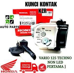 COD KUNCI KONTAK STARTER ASSY 1 SET + TOMBOL JOK BELAKANG HONDA VARIO 125 OLD/LAMA LED/FI TECHNO (KODE PART KZR)