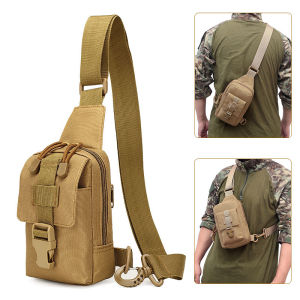 Outdoor Small Anti-theft Camouflage Chest Bag Hiking Crossbody Bag Nylon Hunting Fishing Camping Cycking Shoulder Bag