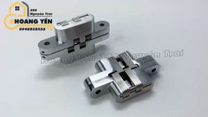 Bản lề cửa gỗ giấu khuôn 95mm bản lề chữ thập bản lề ẩn cửa đi đóng mở 180 độ bản lề vô hình ẩn nội thất