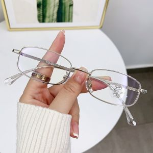 Y2K Womens Retro Small Square Frame Glasses Girls Japanese Harajuku Glass Eyewear Decorative Computer Anti-blue Eyeglasses
