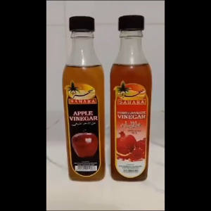 SAHARA Natural Vinegar | Apple / Date Vinegar / Pomegranate | Cuka Semulajadi | Cuka Epal Kurma Delima | Health & Wellness 400ml