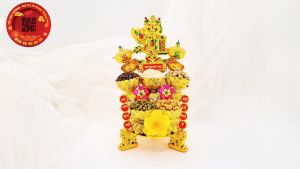 Dĩa tỏi thần tài rồng vàng chibi hưng thịnh - TỎI CÁT TƯỜNG