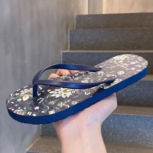 Casual Summer Womens Thong Slippers Anti-Slip Flat Bottom Simple Outdoor Beach Sandals Trendy Hollow out PVC Fiber Upgraded Version
