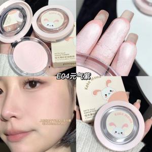 Kekemood Rabbit Year Limited Matte Lace Setting Powder Compact Waterproof Sweatproof Oil Control Long-lasting Concealer for Women