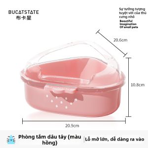 BUCATSTATE | Chậu Đa Năng Chống Bắn Cho Hamster Đi Vệ Sinh và Tắm