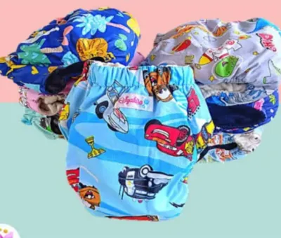 pempes kain cuci ulang /clody bayi model celana