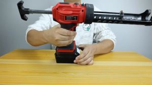 Tembakan Lem Kaca Listrik Gun Silicone Aquarium Lem Botol Tabung Sealant Pistol Lem Tembak On/Off Hot Melt Glue Gun Tanpa Kabel Bisa Charge Dengan Lampu Led