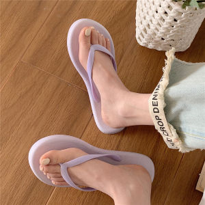 Womens Summer New Fashion Home Soft Bottom Anti-slip Bathroom Bathing Household Pure Color Simple Clip Foot Sandals
