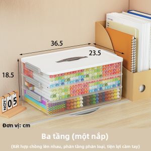 Hộp Bút Dung Lượng Lớn Trong Suốt Đựng Được Nhiều