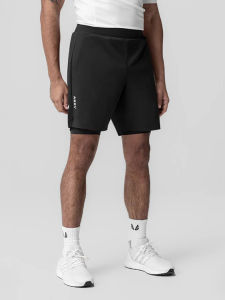 ASRV Mens Sport Shorts Summer Running Training Five-Quarter Length Breathable Quick-Dry Fitness Gym Outerwear Shorts