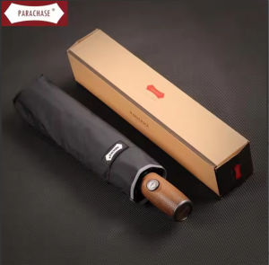 LORDWEY ร่มสะท้อนแสงกล่องของขวัญสำหรับผู้ชายและผู้หญิงสำหรับธุรกิจหรูหราระดับไฮเอนด์สีดำ