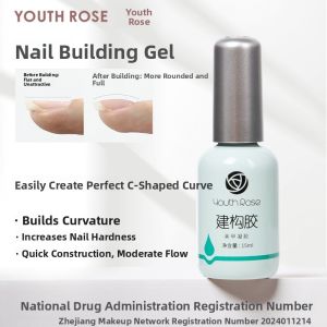 Youth Rose Yancey Nail Art Gel Set Matte Finish No Wash Strengthens Nails Professional Use Long Lasting Bright Color Glossy