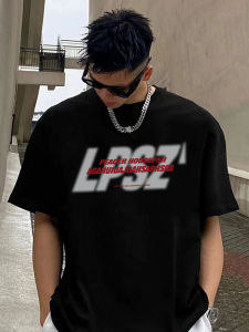 Extra Large Size Mens T-Shirt Heavyweight Pure Cotton Loose Fit Summer Short Sleeve Printed round Neck Top for Teens And Adults