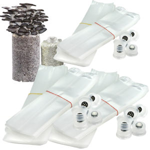 50/100PCS เห็ดวางไข่ Grow ถุงปิดผนึกผ้าฝ้ายหมวกกรองความร้อนพลาสติก Planter กระเป๋าไม้ไผ่เชื้อราเห็ดหลินจือ