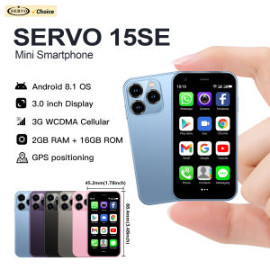 SERVO | SERVO 15SE Mini Smartphone 3G WCDMA Android System 2GB RAM 16GB ROM WhatsAPP WiFi Hotspot Dual SIM Standby 3.0" Cute Smart Phone