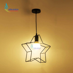 Đèn thả hình sao khung sắt tĩnh điện dùng bóng LED chuyên dụng HÂN BÁCH