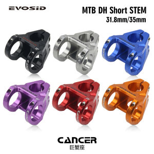 EVOSID Bicycle Stem 35mm Short MTB Mountain Bike Riser Road Cycling 28.6 Front Fork Stem for 31.8mm 35mm Handlebar Parts