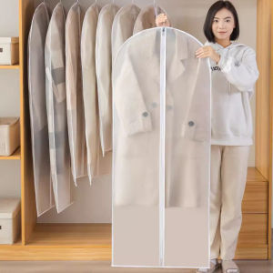 5pcs Clothes Dust Cover Transparent Waterproof Moisture Resistant Dustproof Breathable Clothes Storage Bag