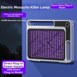 New LED Purple Light Hanging and Desktop Efficient Physical Mosquito Killer