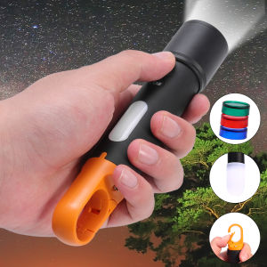 Outdoor Portable Waterproof Flashlight Multi-function White Laser 1000LM Lighting Camping Outdoor Night Activities Work Lamp Red Green Blue White LED Flashlight Recharable Searchlight