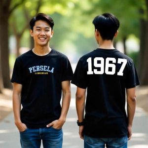 T-Shirt Kaos Distro Dewasa PERSELA LAMONGAN 1967 Katun 24s