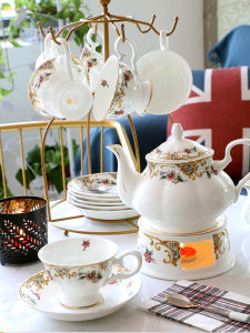 PINLAIYUN | Elegant Luxury Bone China English Style Coffee Cup Set