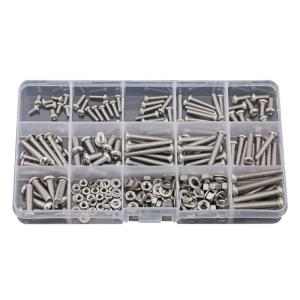BAIRUITE | DIY Stainless Steel Flat Head Self-Tapping Screws Nuts Bolts Switch Screws Washers M3 M4 Home Kit