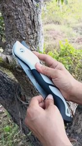 เลื่อยพับได้ เลื่อยตัดกิ่ง เลื่อยไม้ มีระบบเซฟตี้ ไม่เป็นสนิม ใบเลื่อยเหล็ก SK5 สำหรับการเก็บปากและประหยัดแรง