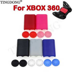 Xbox 360 Wireless Controller Battery Back Cover Pack with Silicone Grip Cap Replacement Part for Enhanced Gaming Experience