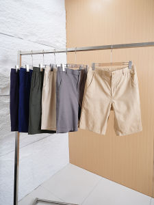 Mens Summer Casual Cotton Linen Drawstring Shorts Five-Quarter Length Straight Fit Comfortable Breathable Lightweight Shorts