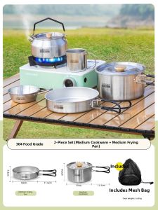 GESHU | Outdoor 304 Stainless Steel Cooking Set
