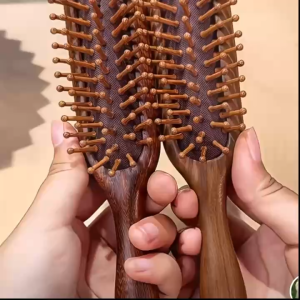 【สปาหนังศีรษะ】หวีซี่ห่างไม้บีช เบาะลมนวดผม เพิ่มวอลลุ่ม สำหรับผมดัด