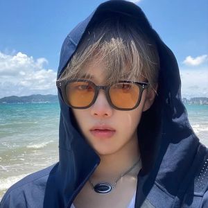 Sunglasses Men Women Universal European American Personalized Sunshade Square Frame Sunglasses