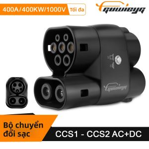 Bộ Chuyển Đổi AC DC GUWIEYG CCS1 Sang CCS2 400A 1000V Dùng Cho Sạc Xe Điện Bộ Sạc Xe Điện Công Suất Cao Với Cấp Độ Bảo Vệ IP54