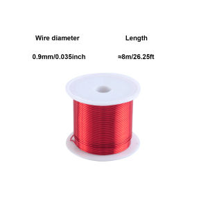 1-5roll 0.1mm-1.0mm Red Polyurethane Enameled Coppers Lacquer Wire Bead String Cable Coppers Wire Magnet Wire Enameled Coppers