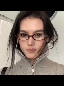 1Pc Women Small Oval Plain Glasses Clear Lens Multi Colors Cute Elegant for Daily Wear & Photo Matching