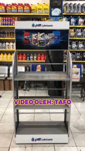 RAK DISPLAY OLI PTT / RAK TOKO BENGKEL OLI PTT LUBRICANTS