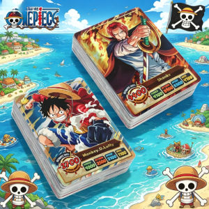 Bandai | 50Pcs One Piece Card English Version Holographic SSR Collection Cards Luffy Shanks Anime Character Carte for Children Gift Toys