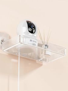 No-Drill Corner Wall Shelf Mount for Router & Camera