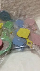 ( isi 50 pcs ) souvenir pernikahan cermin bulat warna