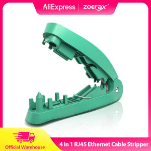 ZOERAX | ZOERAX 4-in-1 RJ45 Wire Stripping Tool with cutting stripping untangling and straightening functions for STP/UTP cables.