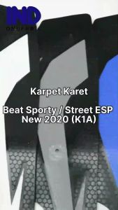 Karpet & Bordes Karet Merah untuk Alas Kaki Honda Beat FI eSP New 2020
