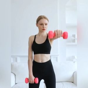 Muscle Power Lady Dumbbell Set: 8 lbs-12 lbs Pair for Home Gym
