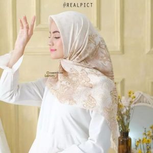 Hijab Segi Empat Voal Motif Premium Kerudung Voal