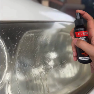 สเปรย์ล้างไฟหน้ารถยนต์ KT Super Clean ล้างไฟหน้ารถเหลือง โคมไฟเหลืองให้กลับมาเหมือนใหม่ ขนาด 100ml แถมผ้าไมโครไฟเบอร์ 1 ผืน