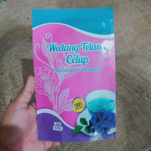 Teh bunga telang - bunga telang praktis - minuman herbal alami - isi 15 - membantu menjaga kesehatan - minuman kaya manfaat - original Jogja